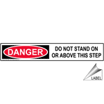 Do not stand on step