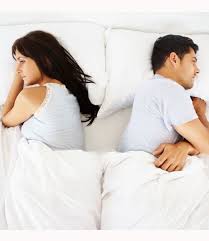 Unhappy Couple in Bed 2