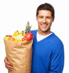 Man Carrying Groceries